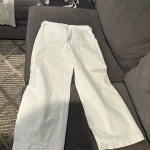 White Wide-Leg Pants